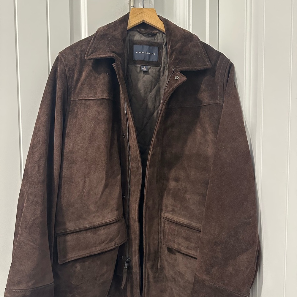 Banana Republic Brown Suede Field Jacket
